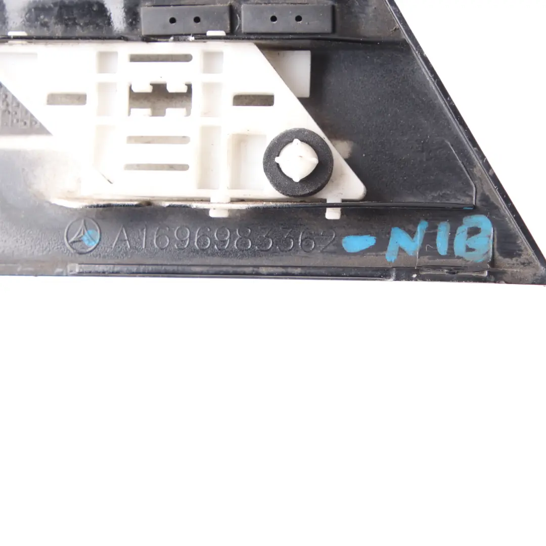 Fender Protective Strip Left N/S Night Black-696 A1696983362 to Mercedes W245 Rear with Part number A1696904162 Mercedes W245 Rear Fender Protective Strip Left N/S Night Black-696 A1696983362 - SKU A1696904162-NIB - Part number A1696904162