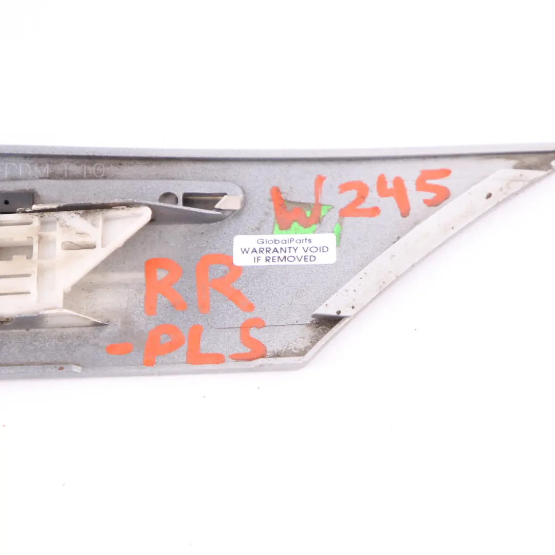 Protective Strip Right Rear O/S Fender Polar Silver A1696983462 to Mercedes W245 with Part number A1696904262 Mercedes W245 Protective Strip Right Rear O/S Fender Polar Silver A1696983462 - SKU A1696904262-PLS - Part number A1696904262