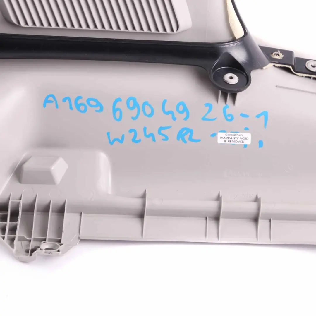 Abdeckplatte Kofferraum C-Säule hinten links Trim Grau für Mercedes W245 mit Teilenummer A1696904926 Mercedes W245 Abdeckplatte Kofferraum C-Säule hinten links Trim Grau - SKU A1696904926-1 - Teilenummer A1696904926