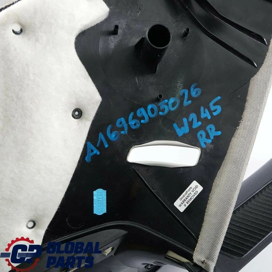 Mercedes W245 Cover Panel Trunk C-Pillar Rear Right O/S Trim Grey - SKU A1696905026-1 - Part number A1696905026