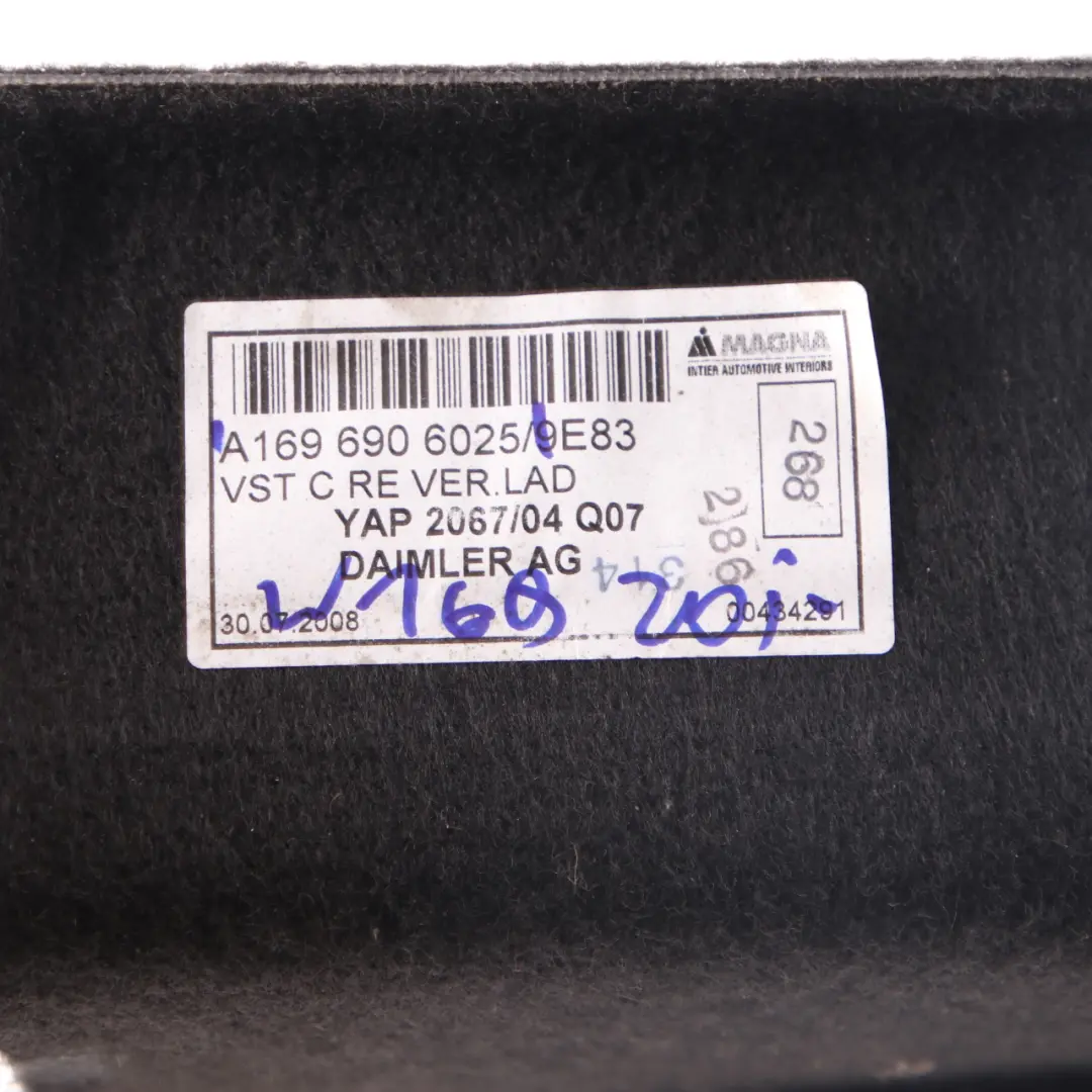 Boot Trunk Side Lateral Trim Panel Right O/S Flap to Mercedes W169 with Part number A1696906025 Mercedes W169 Boot Trunk Side Lateral Trim Panel Right O/S Flap - SKU A1696906025 - Part number A1696906025