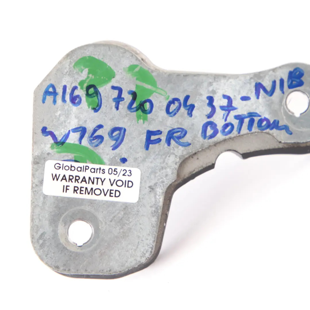 Door Hinge Front Right O/S Lower Night Black 696 to Mercedes W169 W245 with Part number A1697200437 Mercedes W169 W245 Door Hinge Front Right O/S Lower Night Black 696 - SKU A1697200437-NIB - Part number A1697200437