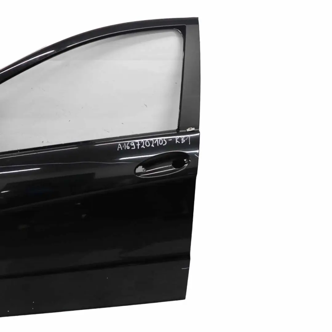 Door Front Left N/S A-Class Kosmos Black Metallic - 191 to Mercedes W169 with Part number A1697202105 Mercedes W169 Door Front Left N/S A-Class Kosmos Black Metallic - 191 - SKU A1697202105-KB1 - Part number A1697202105