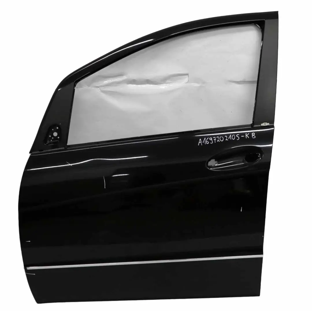 Puerta Delantera Izquierda Kosmos Negro Metalizado - 191 para Mercedes W169 con número de pieza A1697202105 Mercedes W169 Puerta Delantera Izquierda Kosmos Negro Metalizado - 191 - SKU A1697202105-KB - Número de pieza A1697202105