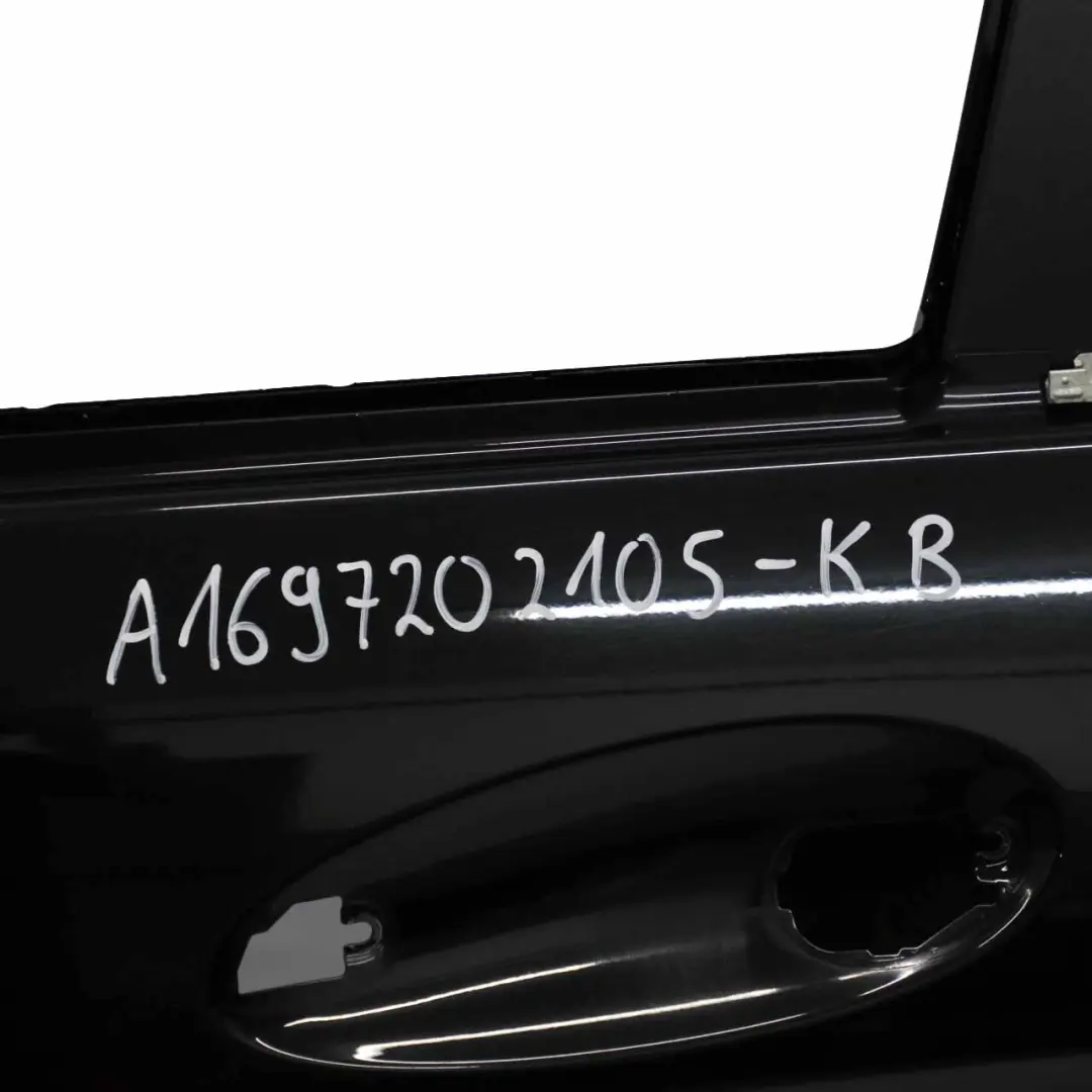 Mercedes W169 Door Front Left N/S A-Class Kosmos Black Metallic - 191 - SKU A1697202105-KB - Part number A1697202105