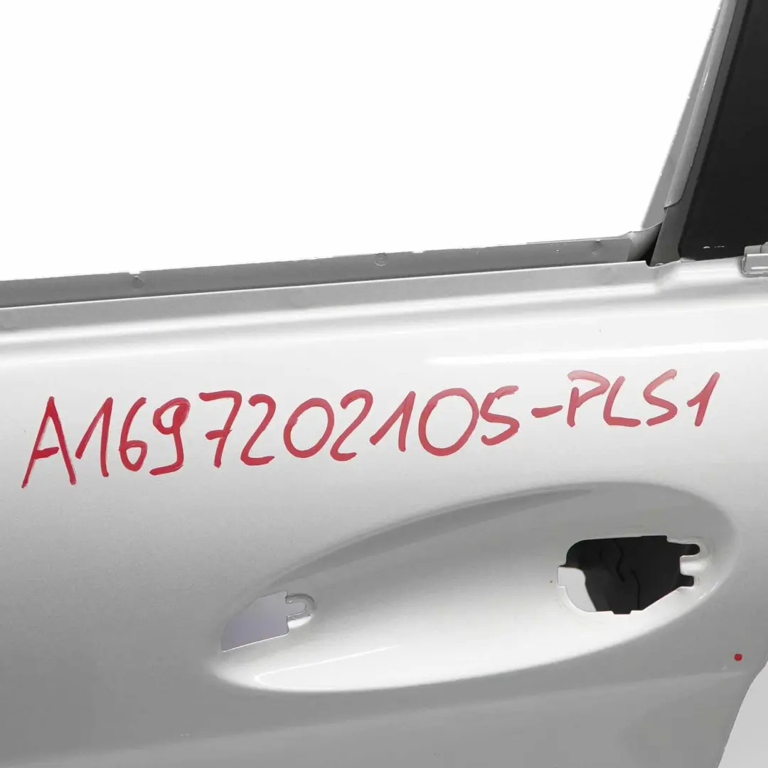 Door Front Left N/S Polar Silver Metallic - 761 to Mercedes W169 with Part number A1697202105 Mercedes W169 Door Front Left N/S Polar Silver Metallic - 761 - SKU A1697202105-PLS1 - Part number A1697202105