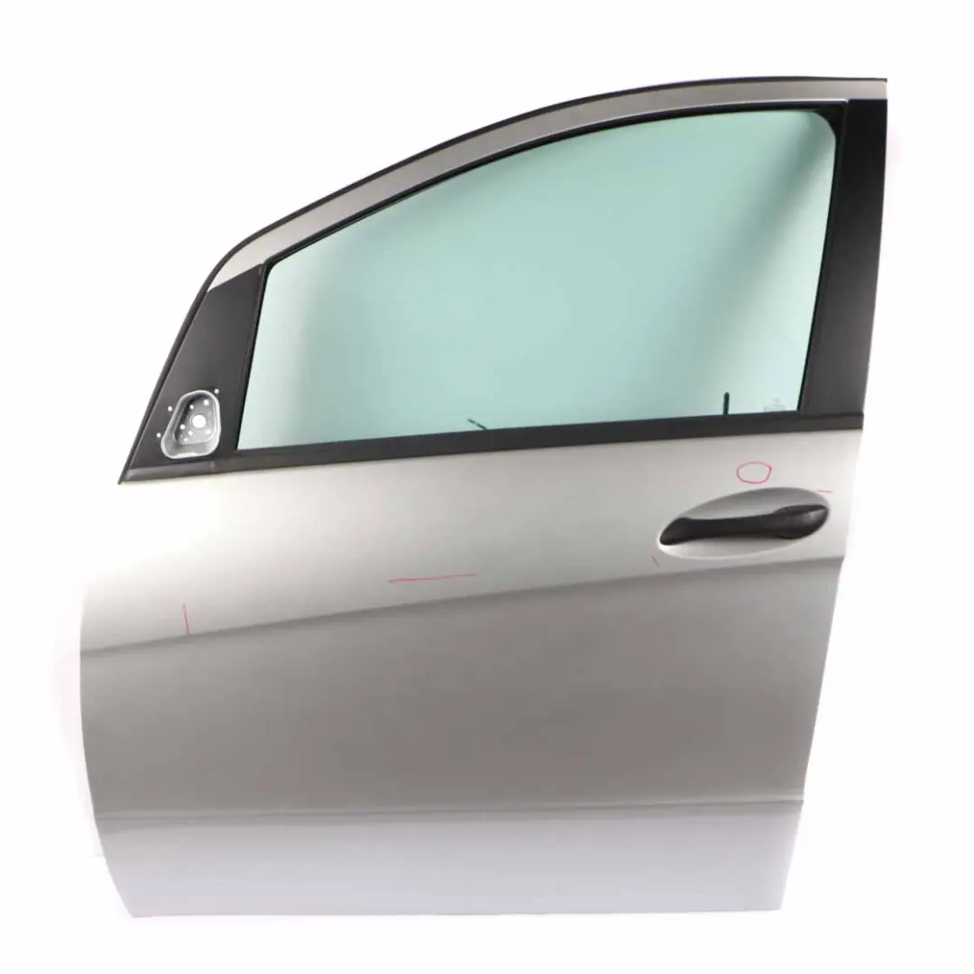 Door Front Left N/S Polar Silver Metallic - 761 to Mercedes W169 with Part number A1697202105 Mercedes W169 Door Front Left N/S Polar Silver Metallic - 761 - SKU A1697202105-PLS - Part number A1697202105
