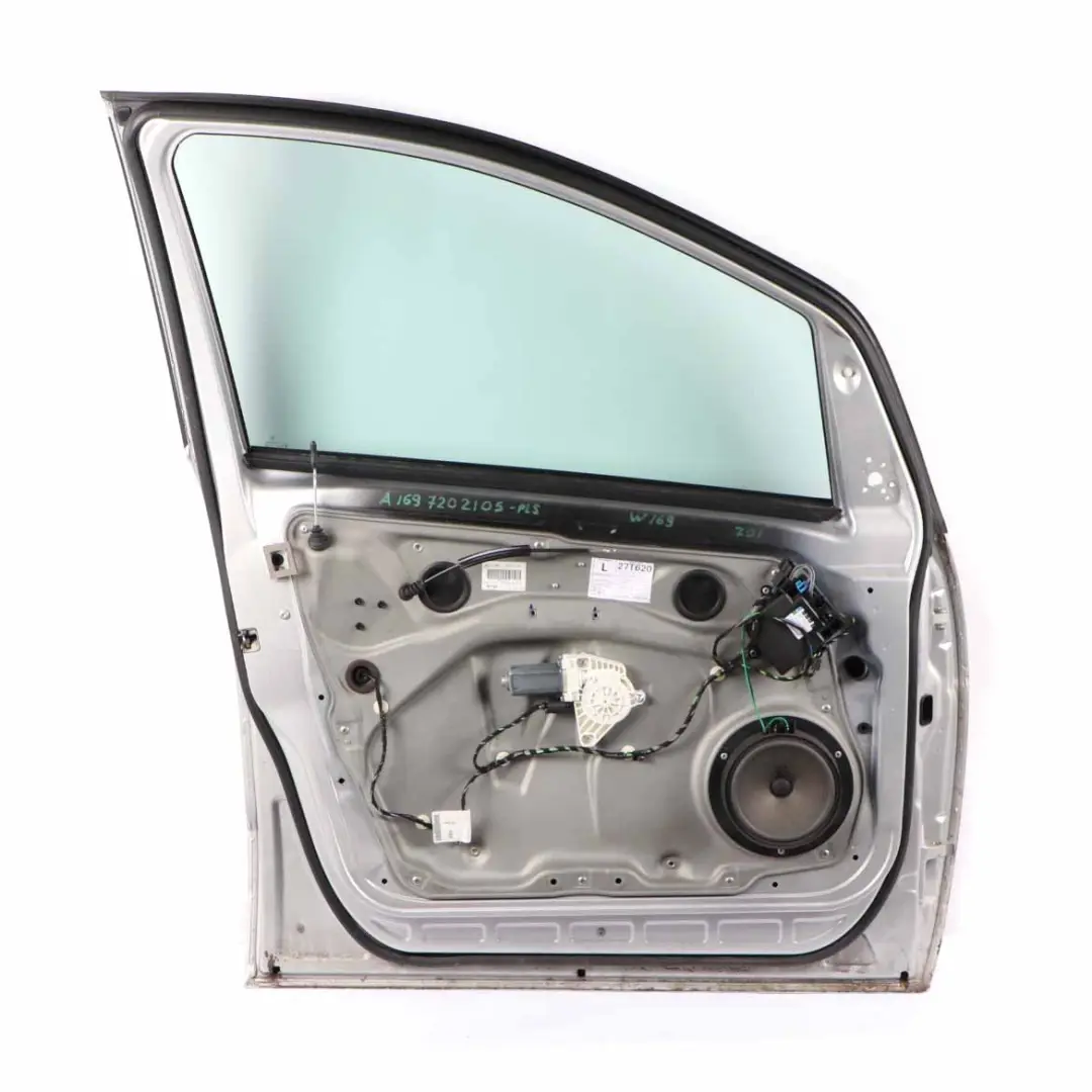 Door Front Left N/S Polar Silver Metallic - 761 to Mercedes W169 with Part number A1697202105 Mercedes W169 Door Front Left N/S Polar Silver Metallic - 761 - SKU A1697202105-PLS - Part number A1697202105