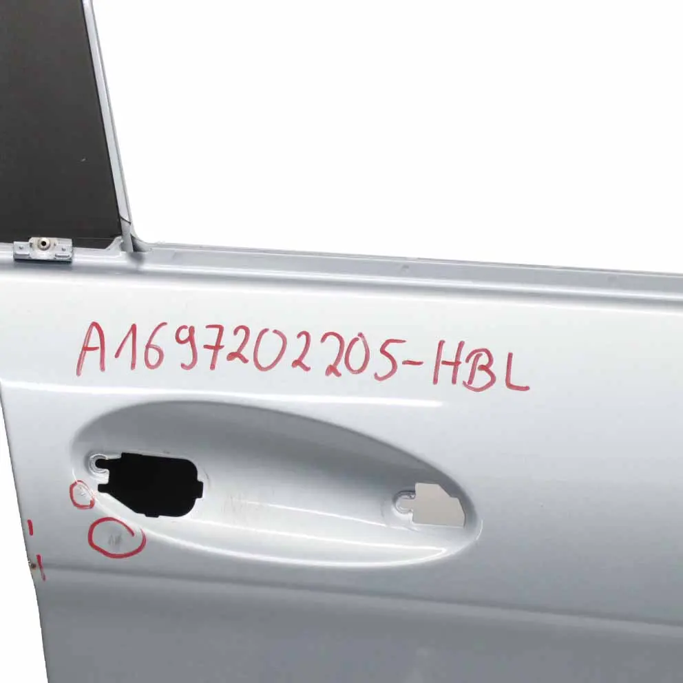 Mercedes W169 Puerta Delantera Derecha Azul Horizonte Metalizado - 391 - SKU A1697202205-HBL - Número de pieza A1697202205