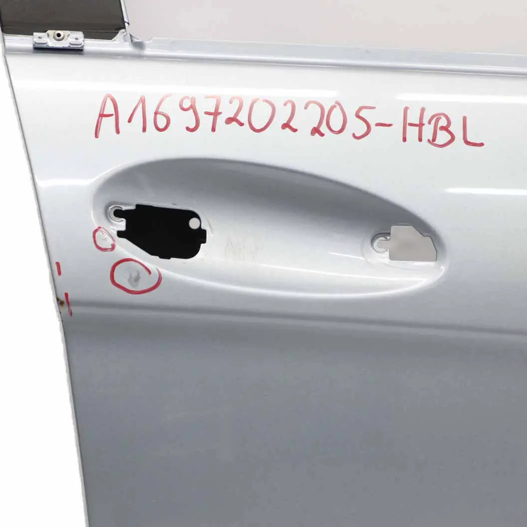 Mercedes W169 Porte Avant Droite Bleu Horizon Métallisé - 391 - SKU A1697202205-HBL - Numéro de pièce A1697202205