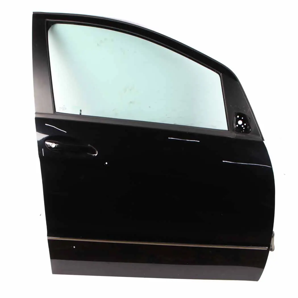 Door Front Right O/S Kosmos Cosmic Black Metallic - 191 to Mercedes W169 with Part number A1697202205 Mercedes W169 Door Front Right O/S Kosmos Cosmic Black Metallic - 191 - SKU A1697202205-KB1 - Part number A1697202205