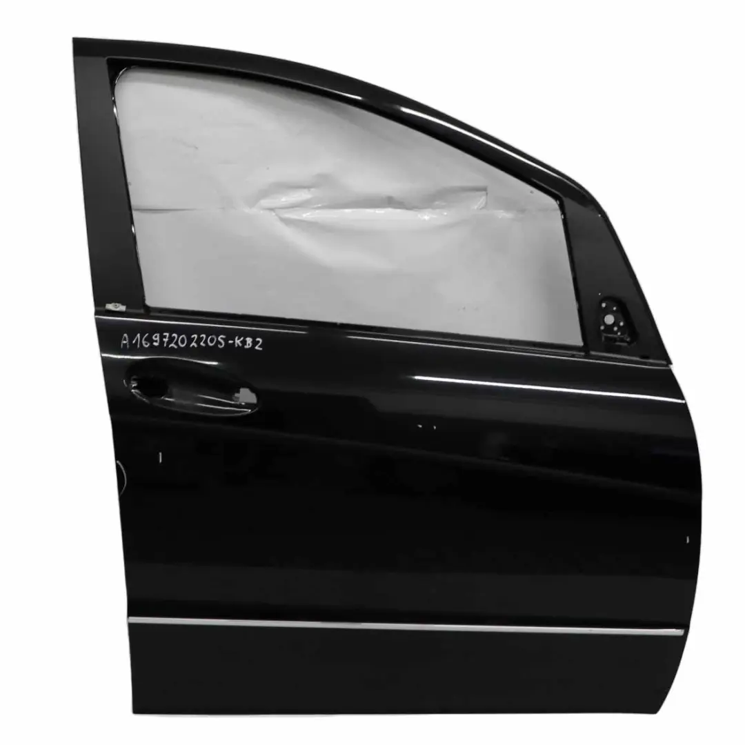 Puerta Delantera Derecha Kosmos Negro Cósmico Metalizado - 191 para Mercedes W169 con número de pieza A1697202205 Mercedes W169 Puerta Delantera Derecha Kosmos Negro Cósmico Metalizado - 191 - SKU A1697202205-KB2 - Número de pieza A1697202205