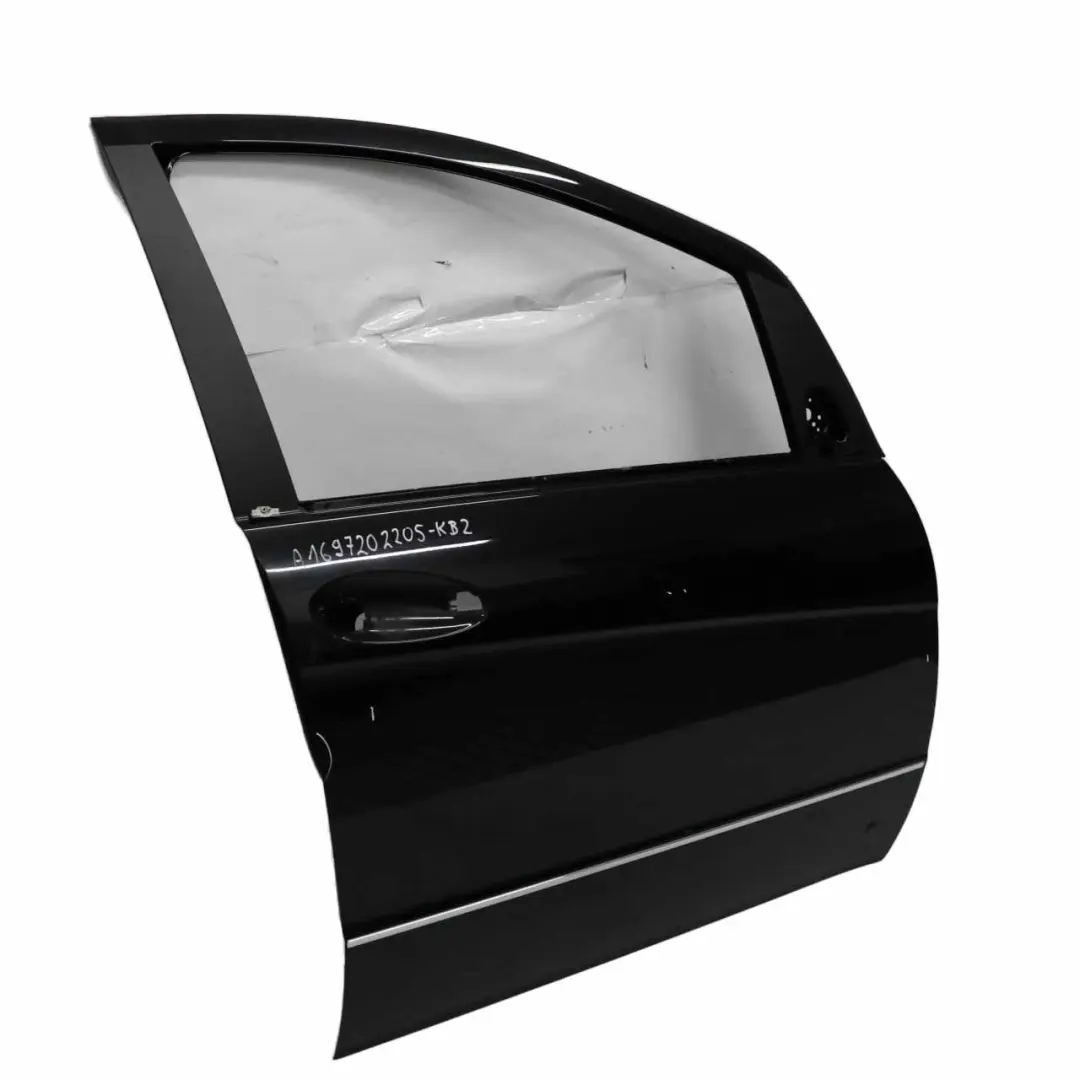 Door Front Right O/S Kosmos Cosmic Black Metallic - 191 to Mercedes W169 with Part number A1697202205 Mercedes W169 Door Front Right O/S Kosmos Cosmic Black Metallic - 191 - SKU A1697202205-KB2 - Part number A1697202205