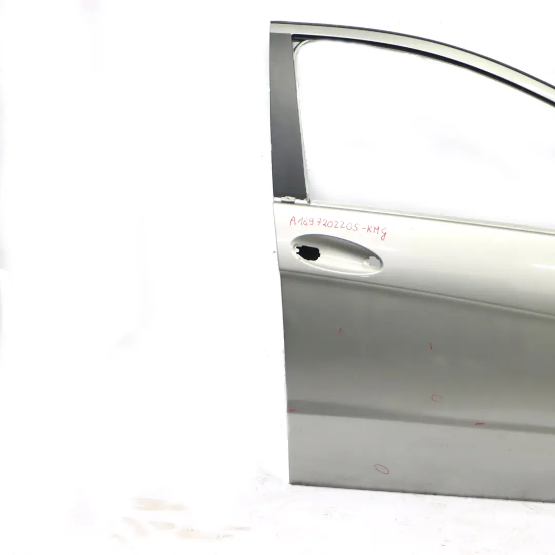 Door Front Right O/S Comet Grey Kometgrau Metallic - 748 to Mercedes W169 with Part number A1697202205 Mercedes W169 Door Front Right O/S Comet Grey Kometgrau Metallic - 748 - SKU A1697202205-KMG - Part number A1697202205
