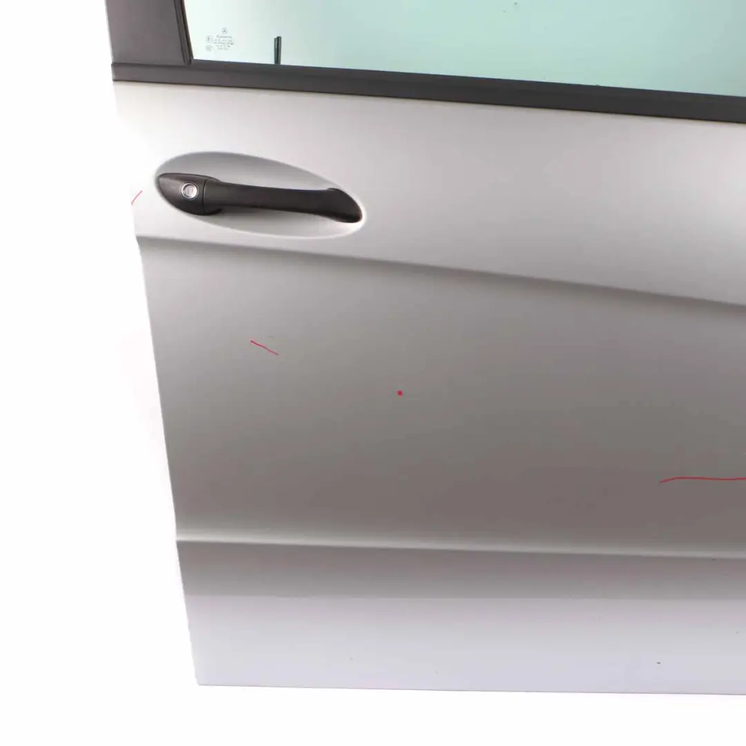Front Door Mercedes W169 Right O/S Panel Polar Silver Metallic - 761 to with Part number A1697202205 Front Door Mercedes W169 Right O/S Panel Polar Silver Metallic - 761 - SKU A1697202205-PLS - Part number A1697202205