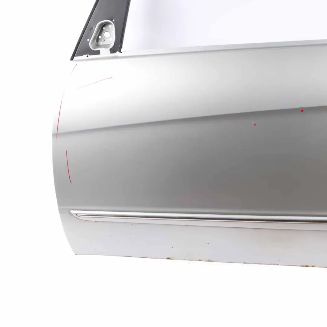 Door Front Left N/S Polar Silver Metallic - 761 to Mercedes W169 Coupe with Part number A1697202305 Mercedes W169 Coupe Door Front Left N/S Polar Silver Metallic - 761 - SKU A1697202305-PLS - Part number A1697202305