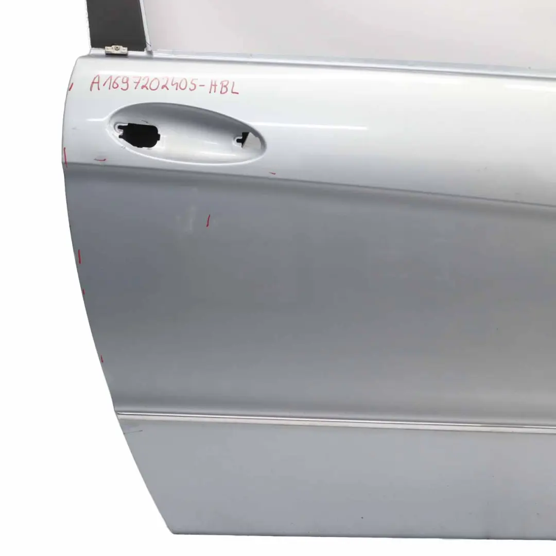 Door Front Right O/S Horizon Blue Metallic - 391 to Mercedes W169 Coupe with Part number A1697202405 Mercedes W169 Coupe Door Front Right O/S Horizon Blue Metallic - 391 - SKU A1697202405-HBL - Part number A1697202405