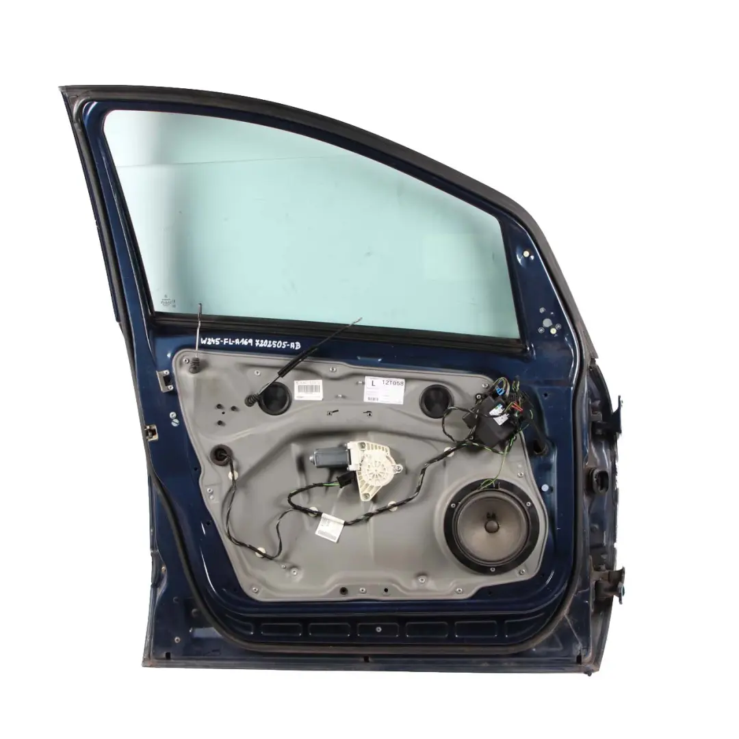 Door Front Left N/S Atoll Blau Blue Metallic - 375 to Mercedes W245 with Part number A1697202505 Mercedes W245 Door Front Left N/S Atoll Blau Blue Metallic - 375 - SKU A1697202505-AB - Part number A1697202505