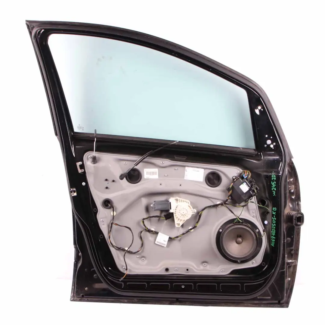 Door Front Left N/S Kosmos Cosmic Black Metallic - 191 to Mercedes W245 with Part number A1697202505 Mercedes W245 Door Front Left N/S Kosmos Cosmic Black Metallic - 191 - SKU A1697202505-KB1 - Part number A1697202505