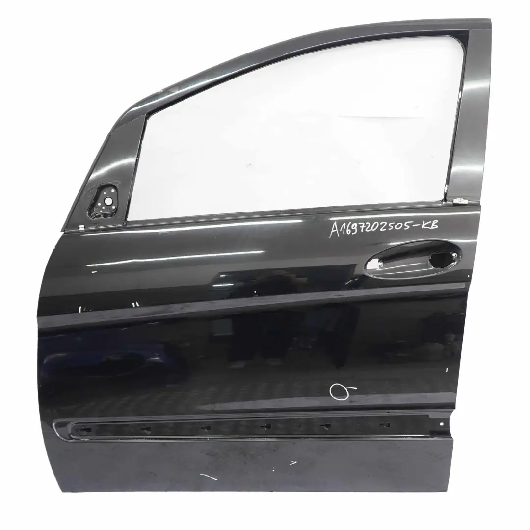 Mercedes W245 Porte avant gauche Kosmos Cosmic Black Metallic - 191 - SKU A1697202505-KB - Numéro de pièce A1697202505