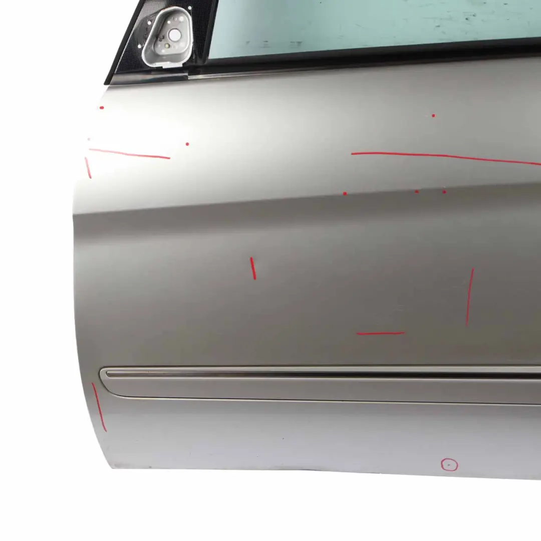 Door Front Left N/S Polar Silver Metallic - 761 to Mercedes W245 with Part number A1697202505 Mercedes W245 Door Front Left N/S Polar Silver Metallic - 761 - SKU A1697202505-PLS - Part number A1697202505