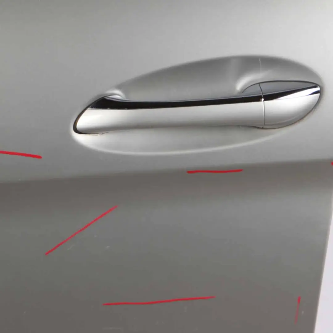 Door Front Left N/S Polar Silver Metallic - 761 to Mercedes W245 with Part number A1697202505 Mercedes W245 Door Front Left N/S Polar Silver Metallic - 761 - SKU A1697202505-PLS - Part number A1697202505
