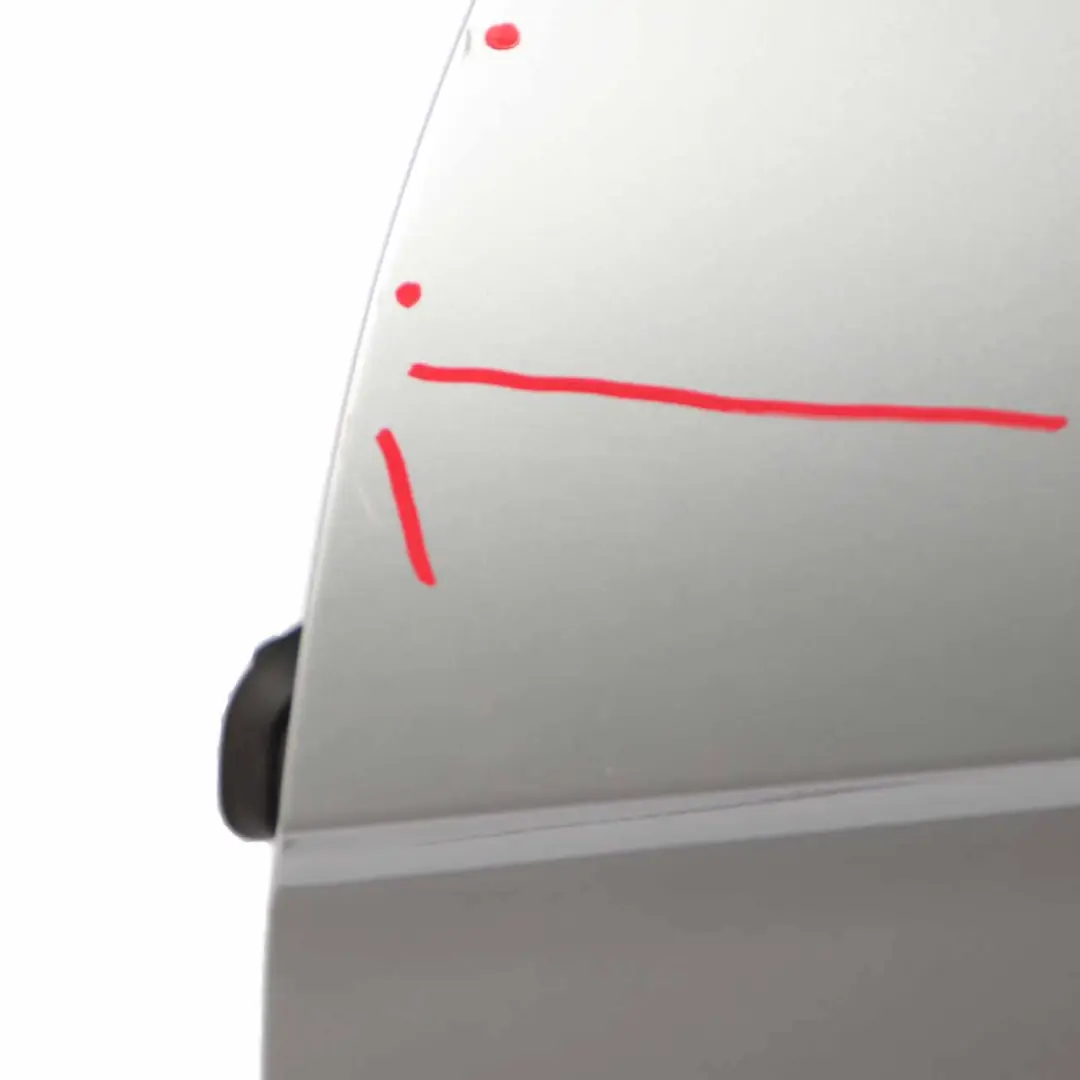 Door Front Left N/S Polar Silver Metallic - 761 to Mercedes W245 with Part number A1697202505 Mercedes W245 Door Front Left N/S Polar Silver Metallic - 761 - SKU A1697202505-PLS - Part number A1697202505