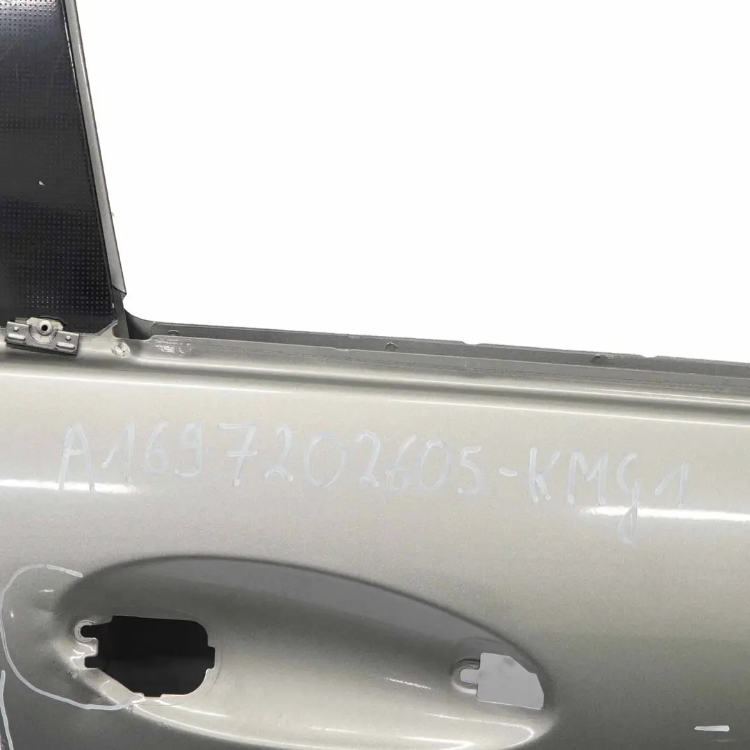 Mercedes W245 Door Front Right O/S Kometgrau Comet Grey Metallic - 748 - SKU A1697202605-KMG1 - Part number A1697202605