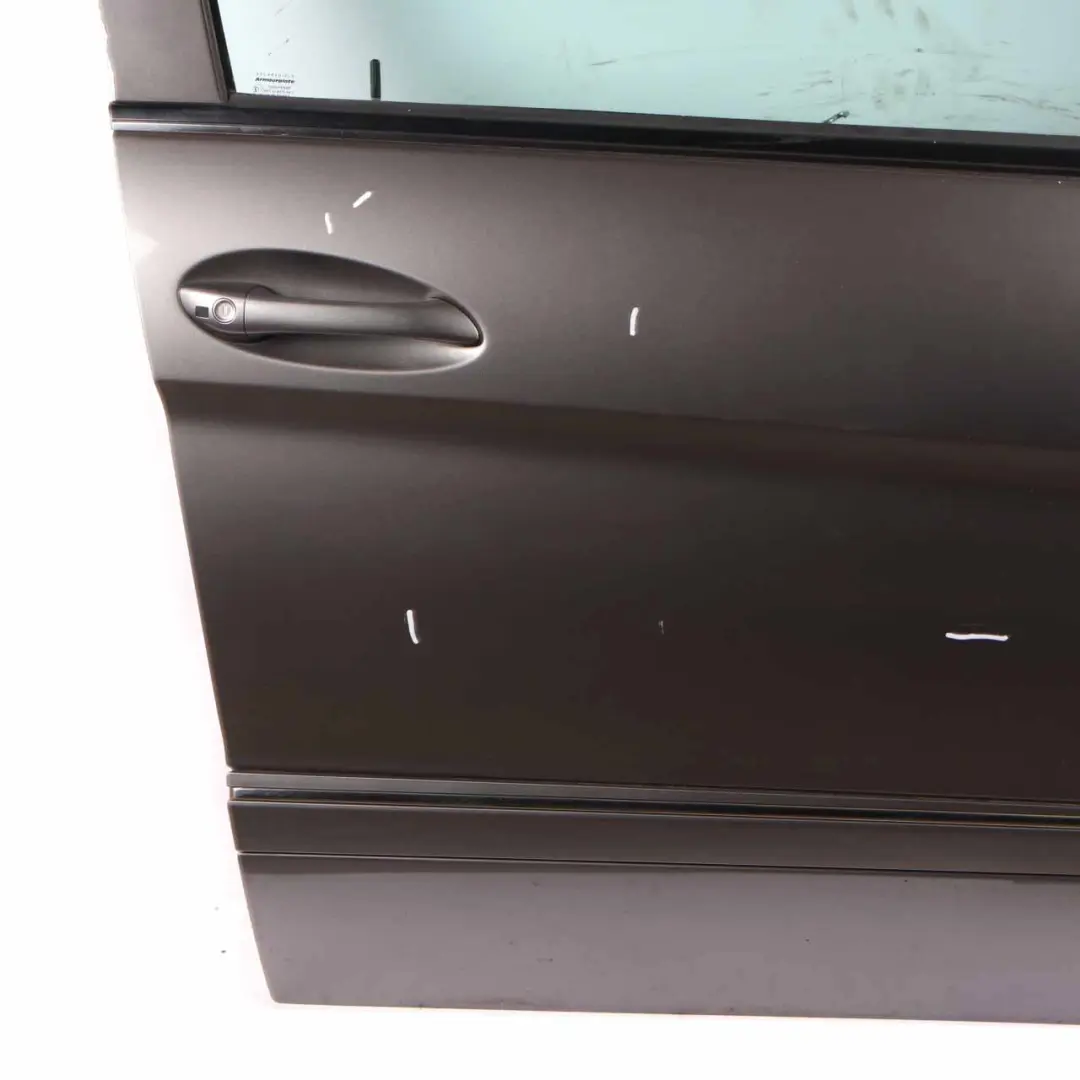 Door Front Right O/S Mountain Gray Metallic Finish - 787 to Mercedes W245 with Part number A1697202605 Mercedes W245 Door Front Right O/S Mountain Gray Metallic Finish - 787 - SKU A1697202605-MG - Part number A1697202605