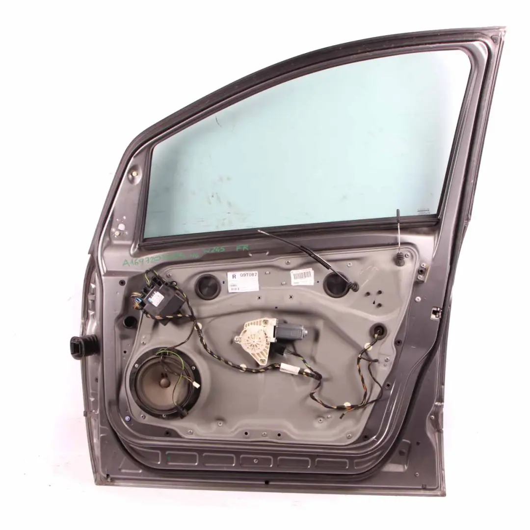 Door Front Right O/S Mountain Gray Metallic Finish - 787 to Mercedes W245 with Part number A1697202605 Mercedes W245 Door Front Right O/S Mountain Gray Metallic Finish - 787 - SKU A1697202605-MG - Part number A1697202605