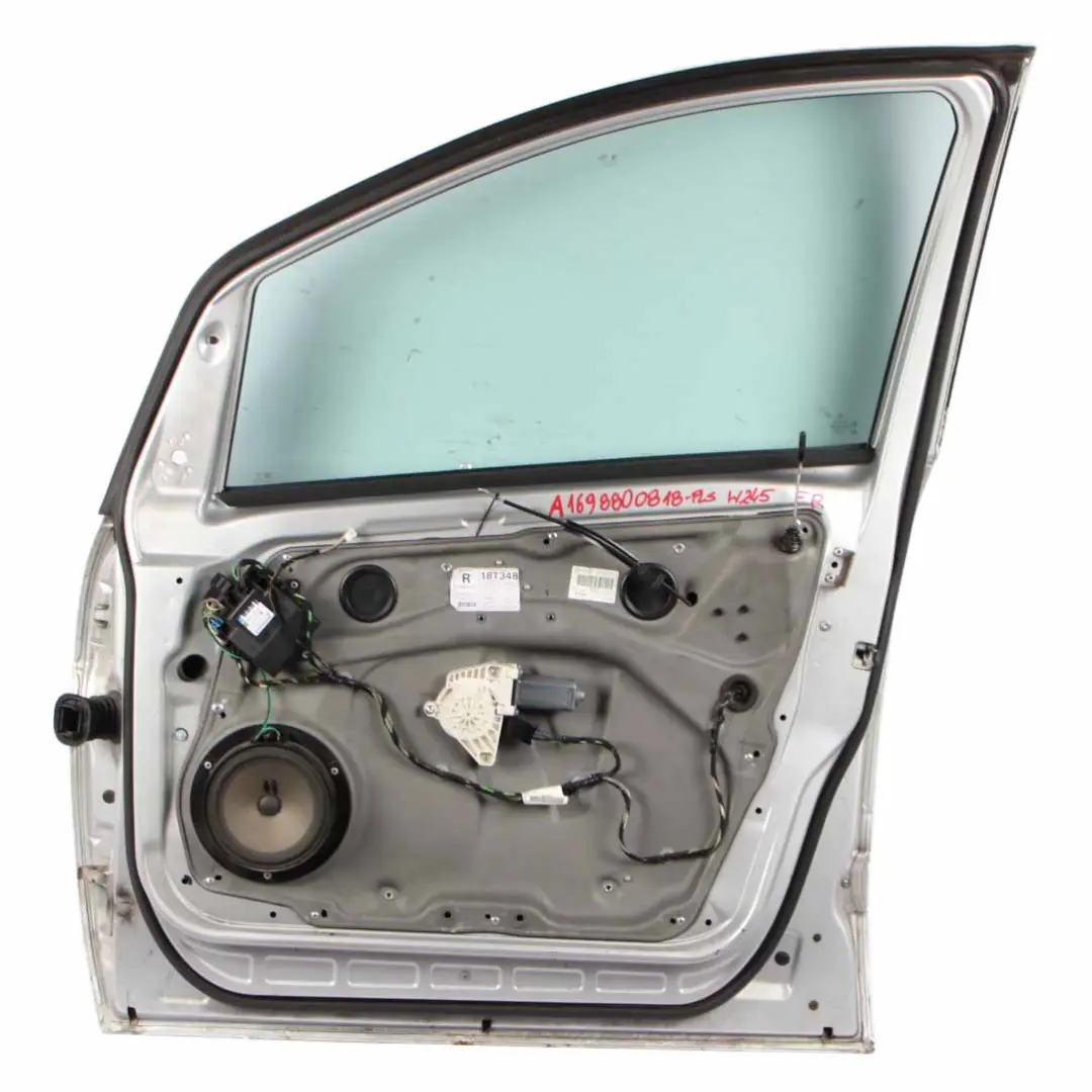 Door Front Right O/S Polar Silver Metallic - 761 to Mercedes W245 with Part number A1697202605 Mercedes W245 Door Front Right O/S Polar Silver Metallic - 761 - SKU A1697202605-PLS - Part number A1697202605