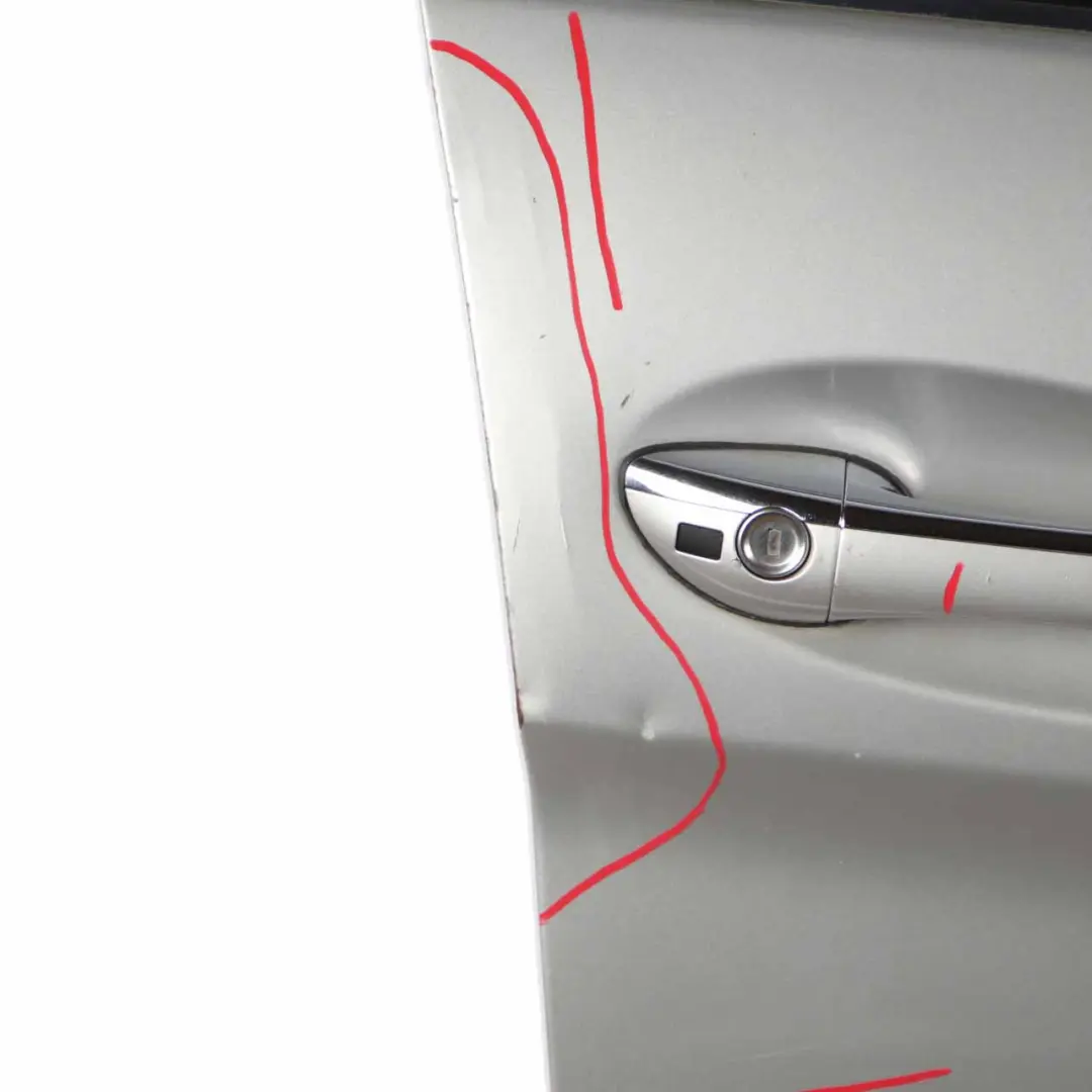 Door Front Right O/S Polar Silver Metallic - 761 to Mercedes W245 with Part number A1697202605 Mercedes W245 Door Front Right O/S Polar Silver Metallic - 761 - SKU A1697202605-PLS - Part number A1697202605