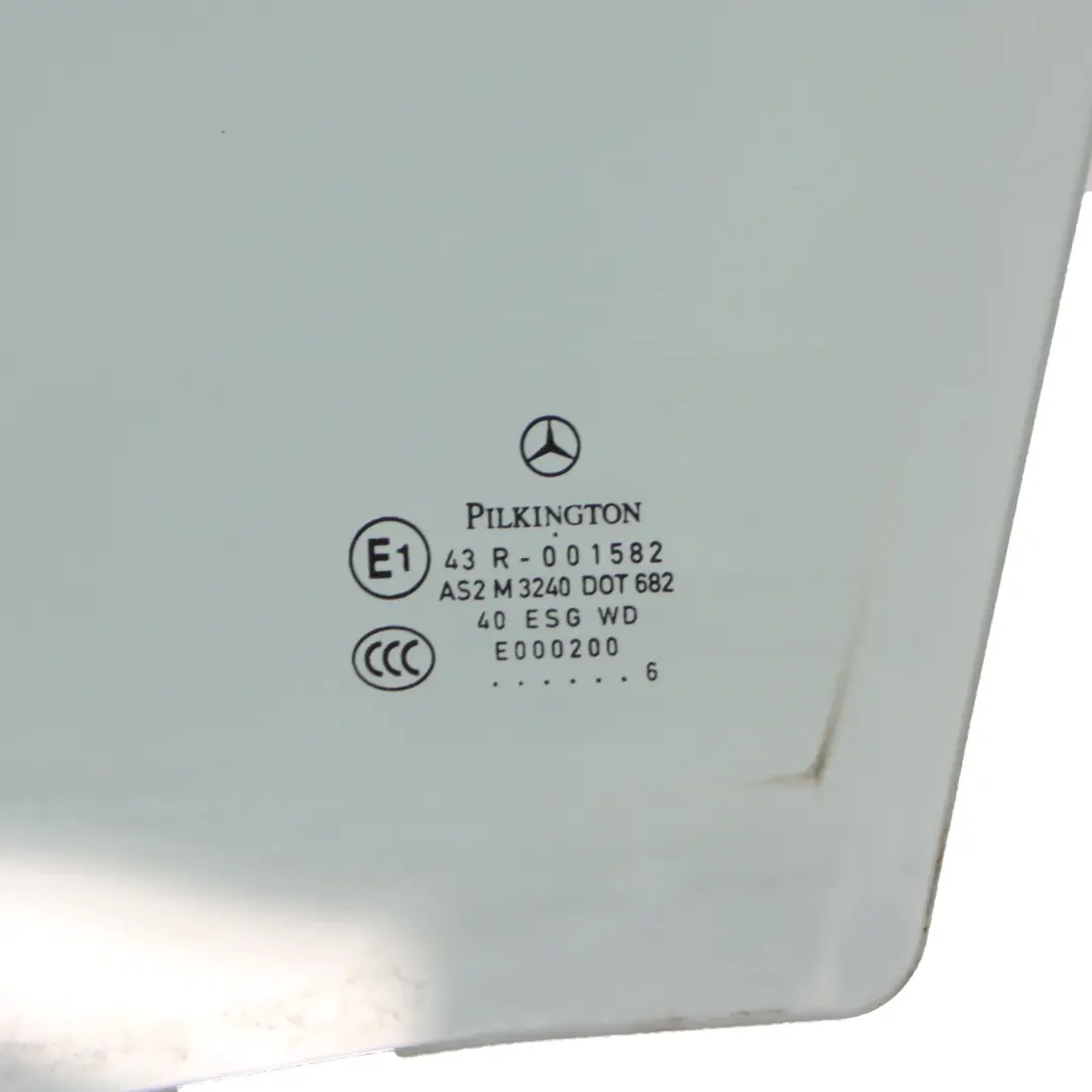 Mercedes W169 W245 Door Window Glass Front Left N/S Green Glazing AS2 - SKU A1697250100 - Part number A1697250100