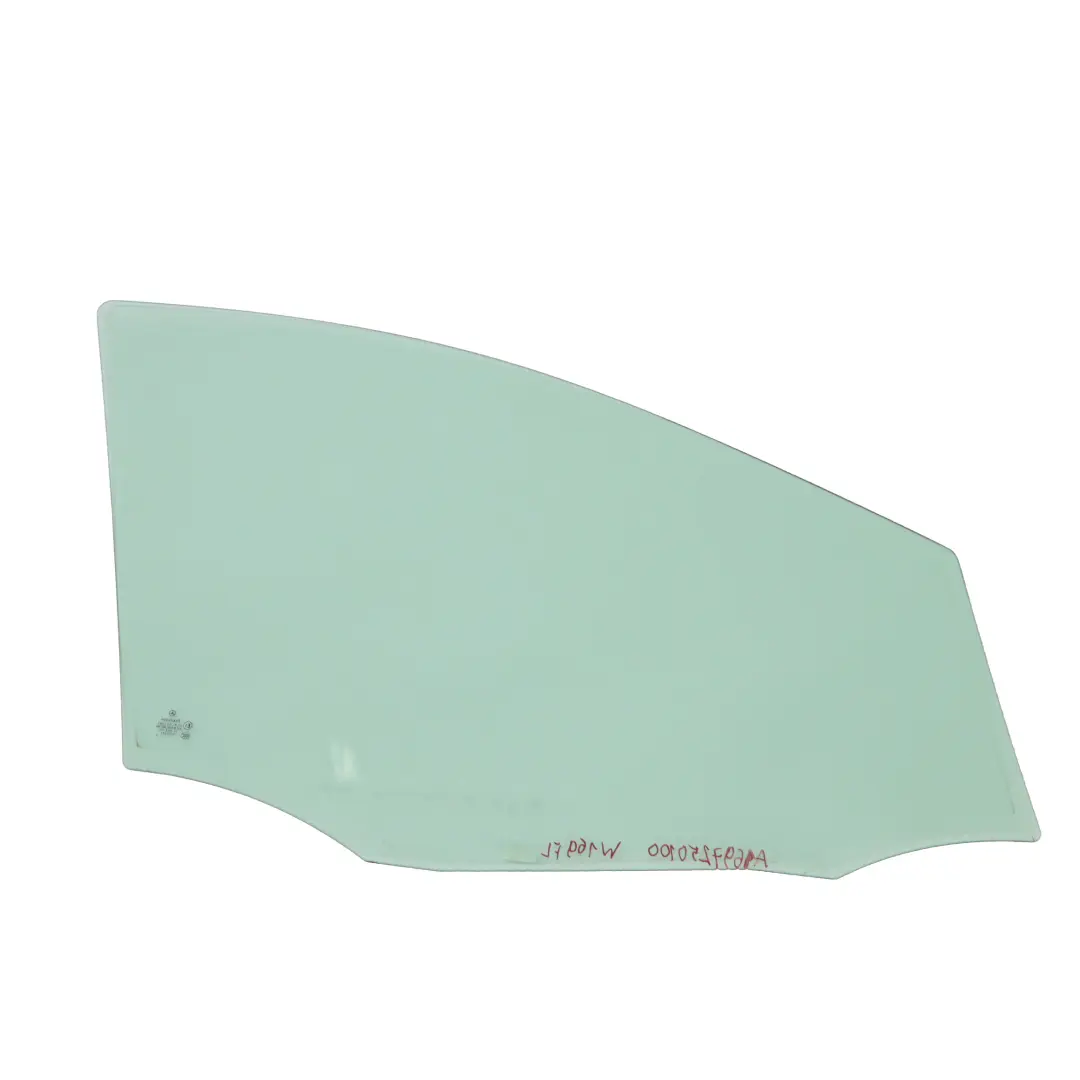 Mercedes W169 W245 Door Window Glass Front Left N/S Green Glazing AS2 - SKU A1697250100 - Part number A1697250100