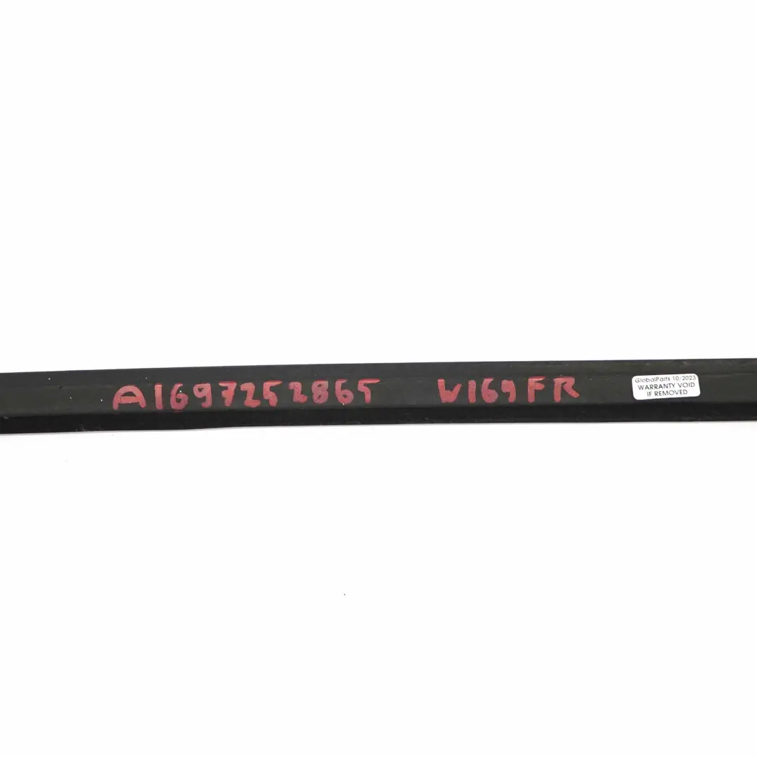 Mercedes W169 Coupe Door Strip Front Right O/S Seal Trim Rail Black - SKU A1697252865 - Part number A1697252865