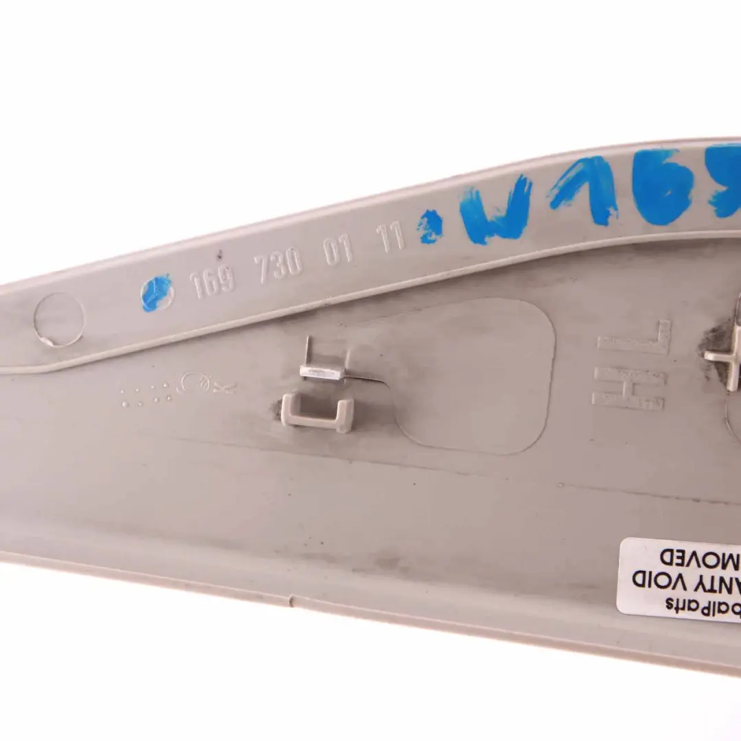Mercedes W169 Trim Cover Window Rear Right O/S Frame Grey - SKU A1697300111 - Part number A1697300111