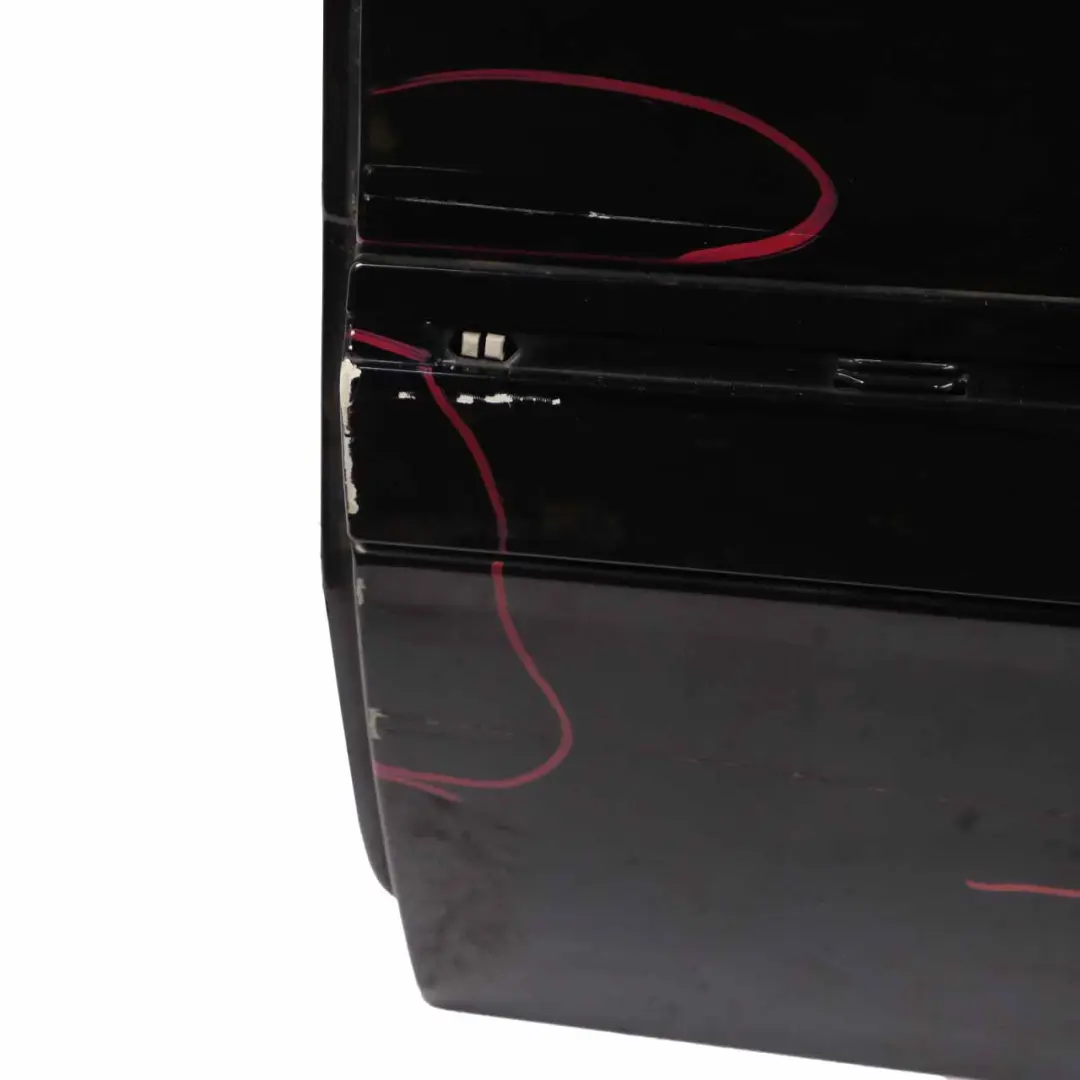 Door Rear Left N/S Kosmos Cosmic Black Metallic - 191 to Mercedes W245 with Part number A1697301705 Mercedes W245 Door Rear Left N/S Kosmos Cosmic Black Metallic - 191 - SKU A1697301705-KB - Part number A1697301705