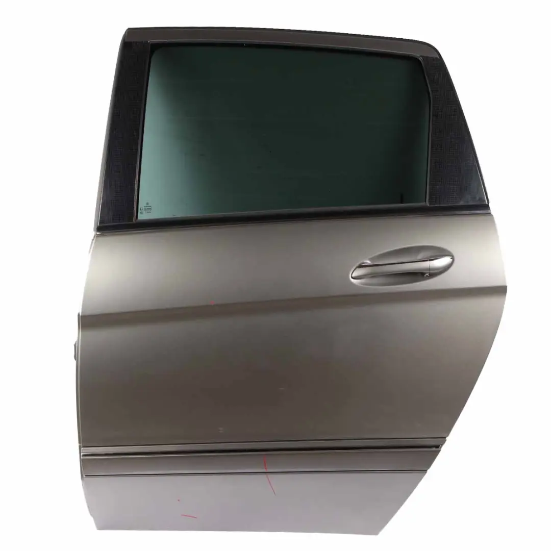 Door Rear Left N/S Covering Panel Comet Grey Metallic - 748 to Mercedes W245 with Part number A1697301705 Mercedes W245 Door Rear Left N/S Covering Panel Comet Grey Metallic - 748 - SKU A1697301705-KMG - Part number A1697301705