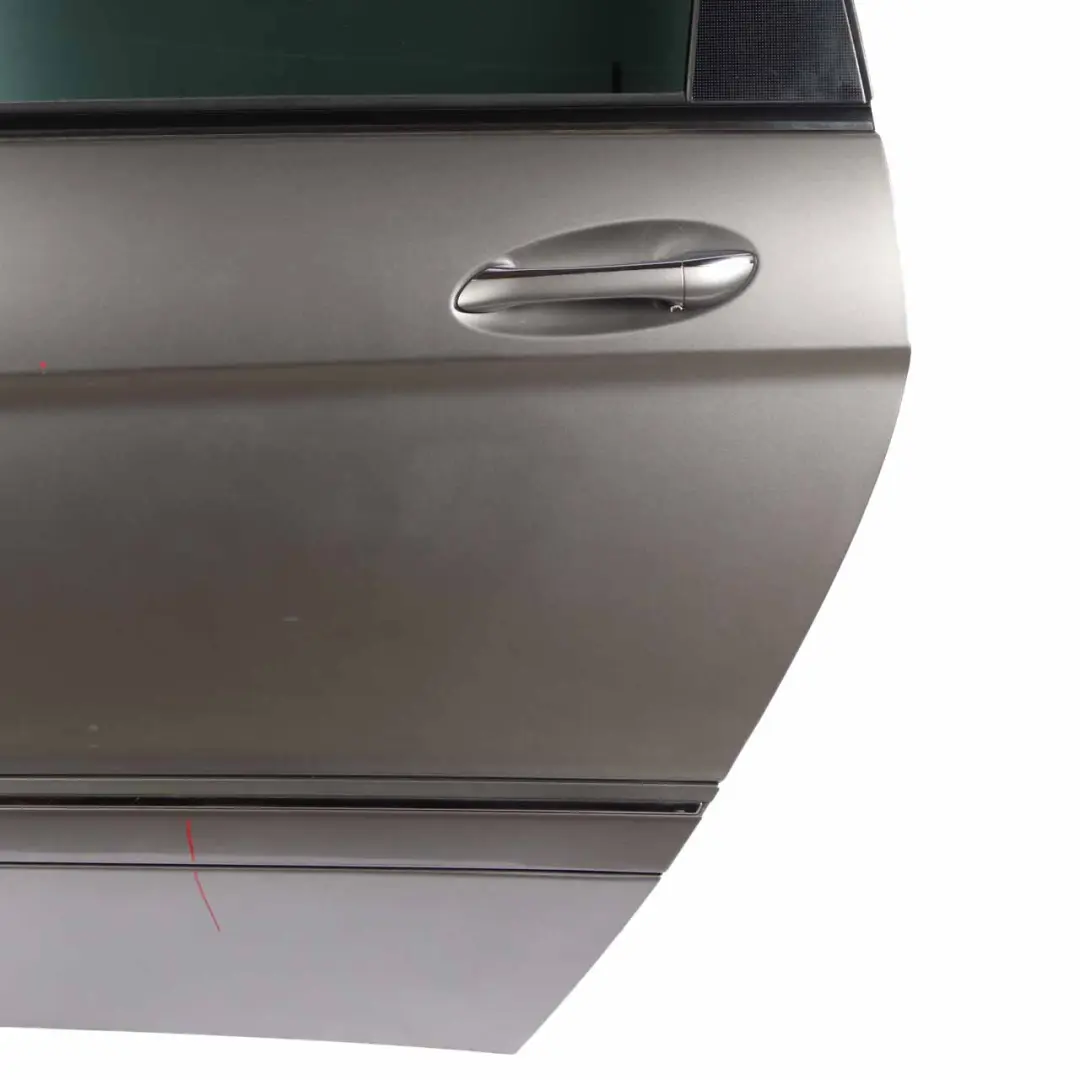 Door Rear Left N/S Covering Panel Comet Grey Metallic - 748 to Mercedes W245 with Part number A1697301705 Mercedes W245 Door Rear Left N/S Covering Panel Comet Grey Metallic - 748 - SKU A1697301705-KMG - Part number A1697301705