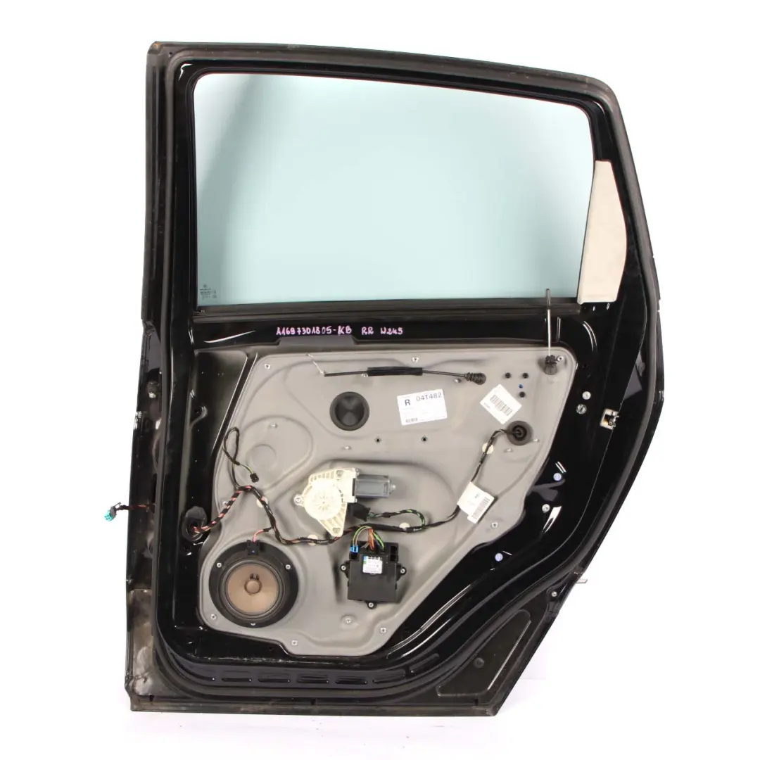 Mercedes W245 Door Rear Right O/S Covering Panel Cosmosschwarz Black - 191 - SKU A1697301805-KB - Part number A1697301805