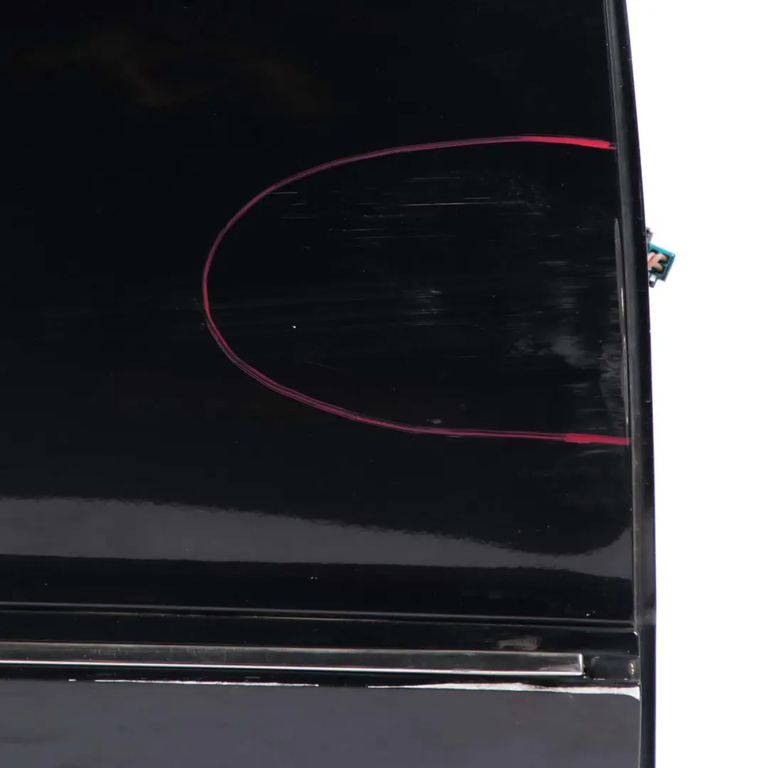 Door Rear Right O/S Covering Panel Cosmosschwarz Black - 191 to Mercedes W245 with Part number A1697301805 Mercedes W245 Door Rear Right O/S Covering Panel Cosmosschwarz Black - 191 - SKU A1697301805-KB - Part number A1697301805