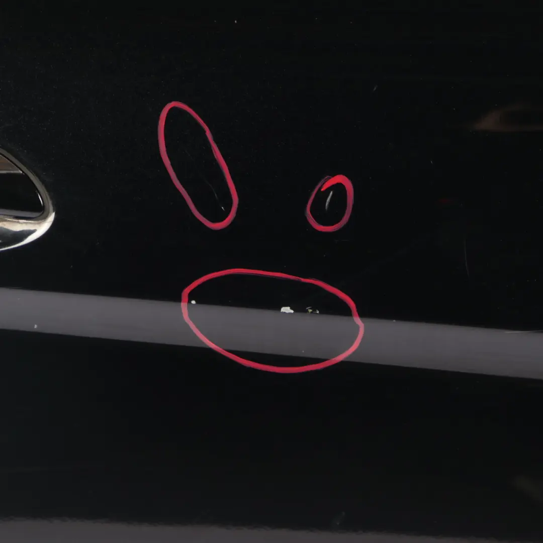 Mercedes W245 Door Rear Right O/S Covering Panel Cosmosschwarz Black - 191 - SKU A1697301805-KB - Part number A1697301805