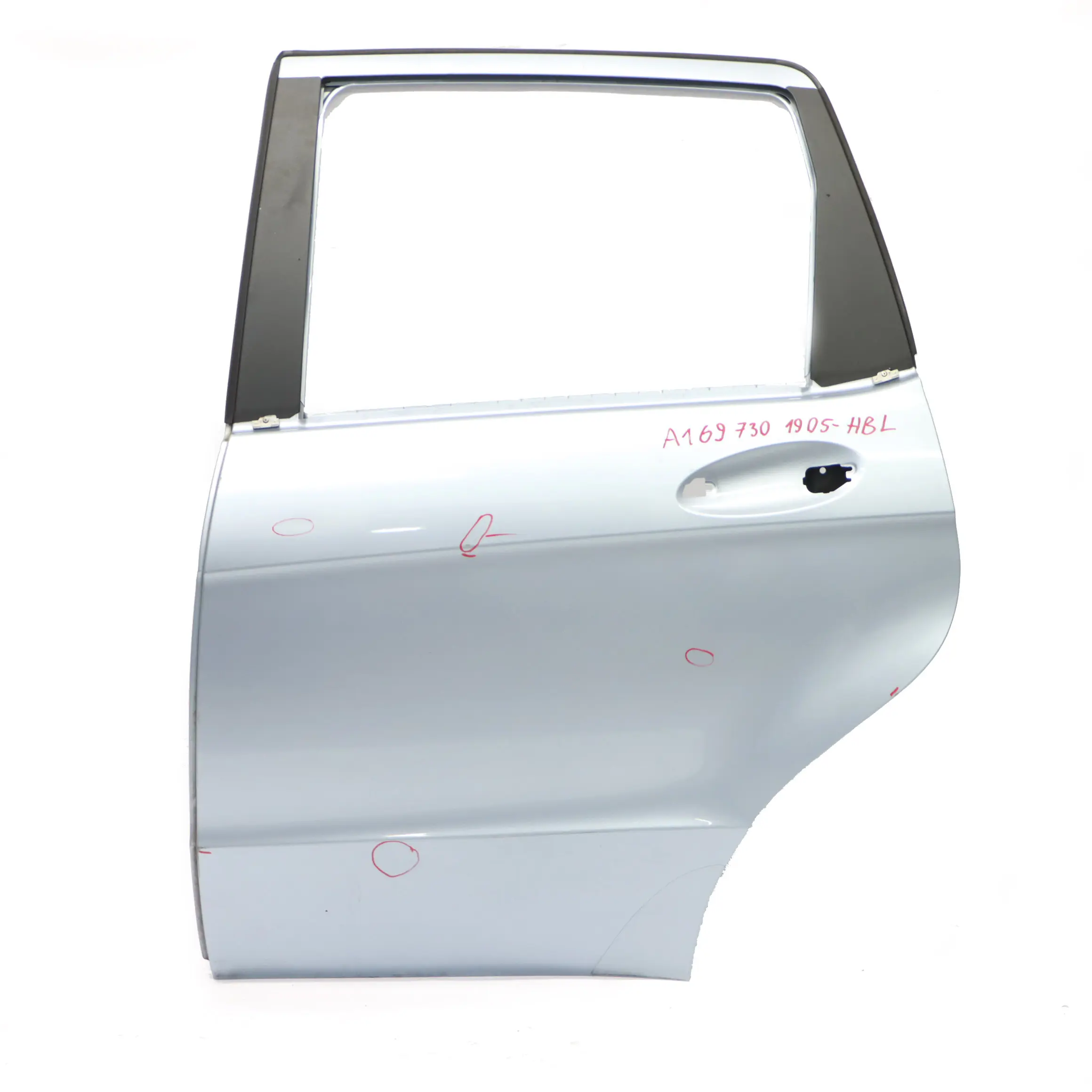Mercedes W169 Door Rear Left N/S Horizon Blue Metallic - 391