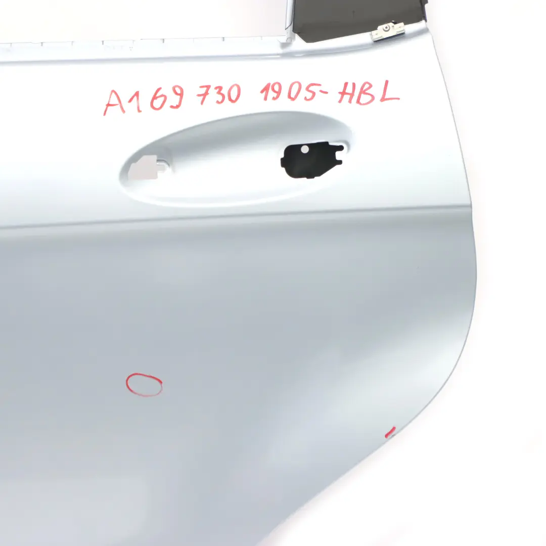 Mercedes W169 Door Rear Left N/S Horizon Blue Metallic - 391 - SKU A1697301905-HBL - Part number A1697301905