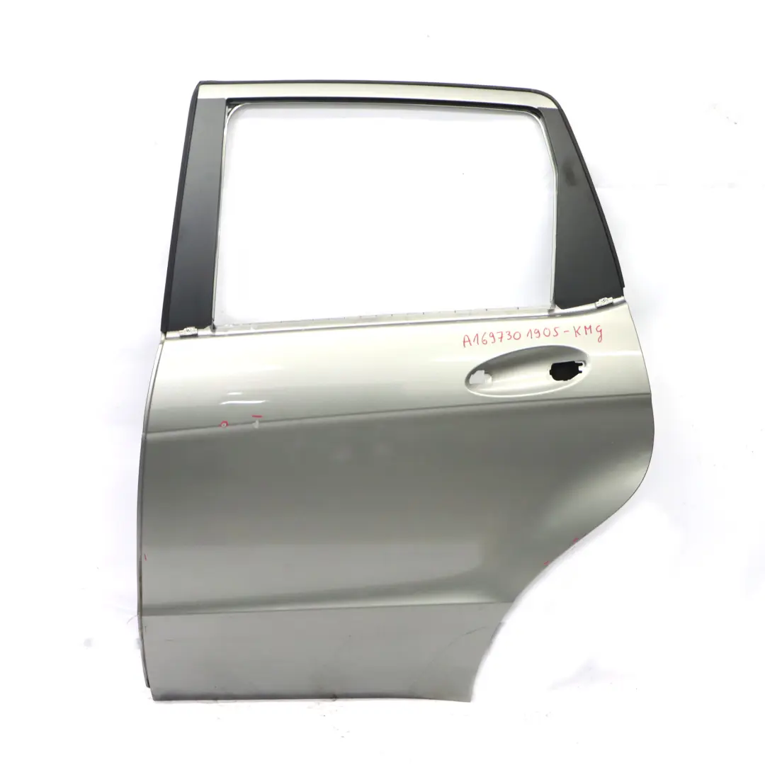 Mercedes W169 Door Rear Left N/S Kometgrau Comet Grey Metallic - 748 - SKU A1697301905-KMG - Part number A1697301905