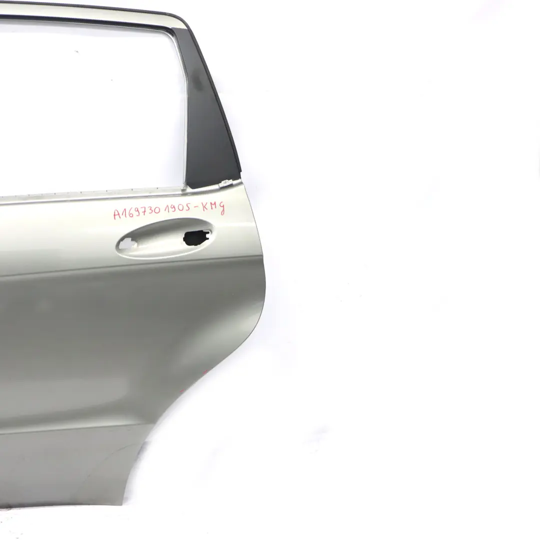 Mercedes W169 Door Rear Left N/S Kometgrau Comet Grey Metallic - 748 - SKU A1697301905-KMG - Part number A1697301905