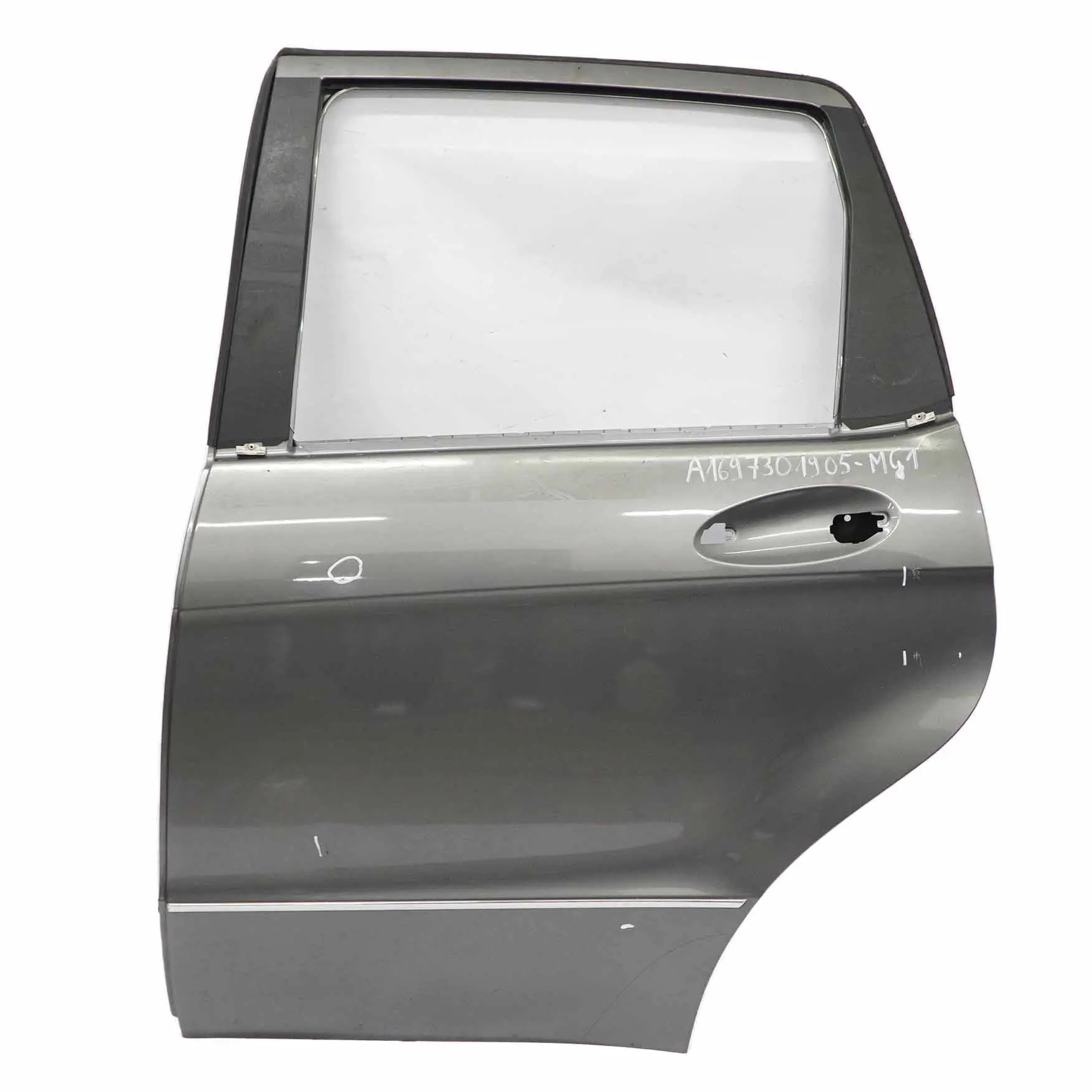 Mercedes W169 Tür hinten links Berggrau Grau Metallic - 787