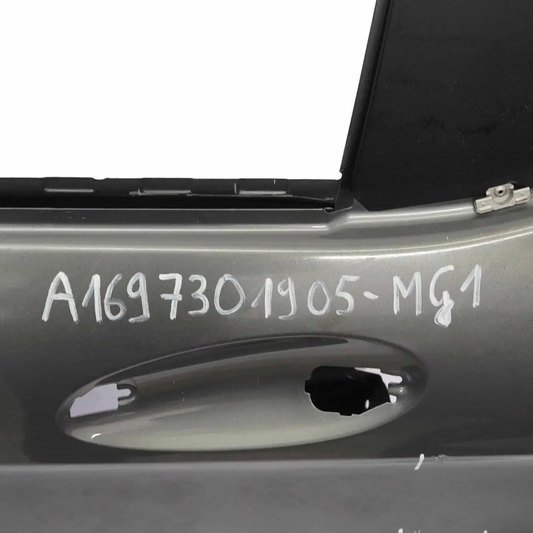 Door Rear Left N/S Mountain Gray Grey Metallic - 787 to Mercedes W169 with Part number A1697301905 Mercedes W169 Door Rear Left N/S Mountain Gray Grey Metallic - 787 - SKU A1697301905-MG1 - Part number A1697301905