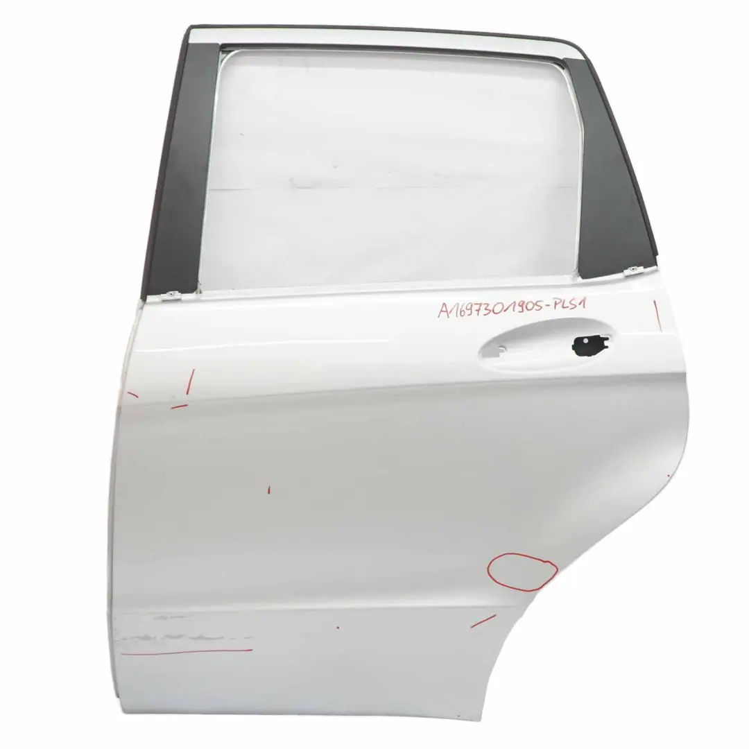 Mercedes W169 Door Rear Left N/S Polar Silver Metallic - 761 - SKU A1697301905-PLS1 - Part number A1697301905