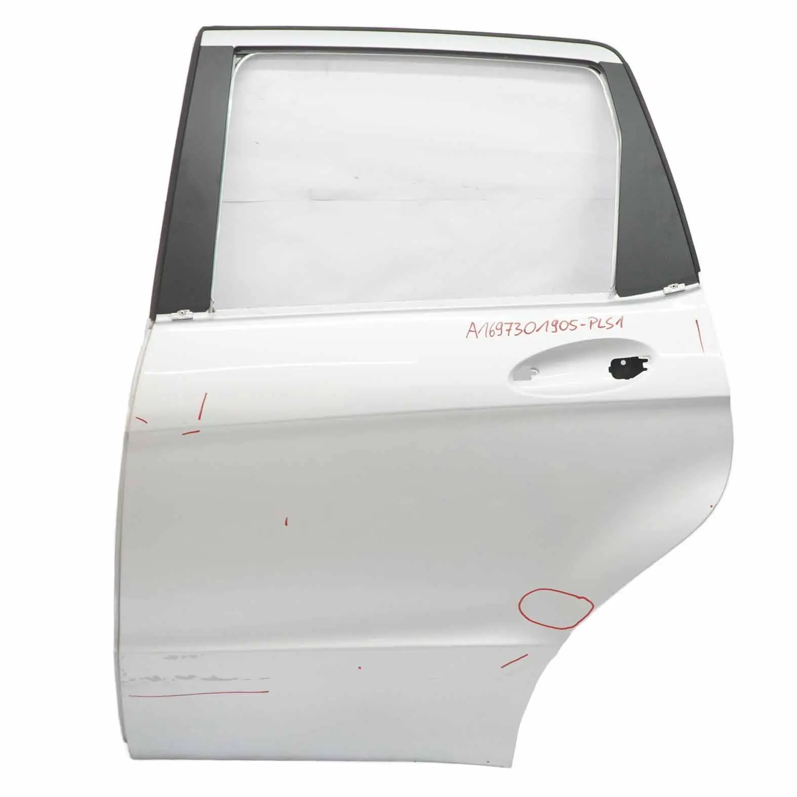 Mercedes W169 Porta posteriore sinistra Polar Silver Metallic - 761